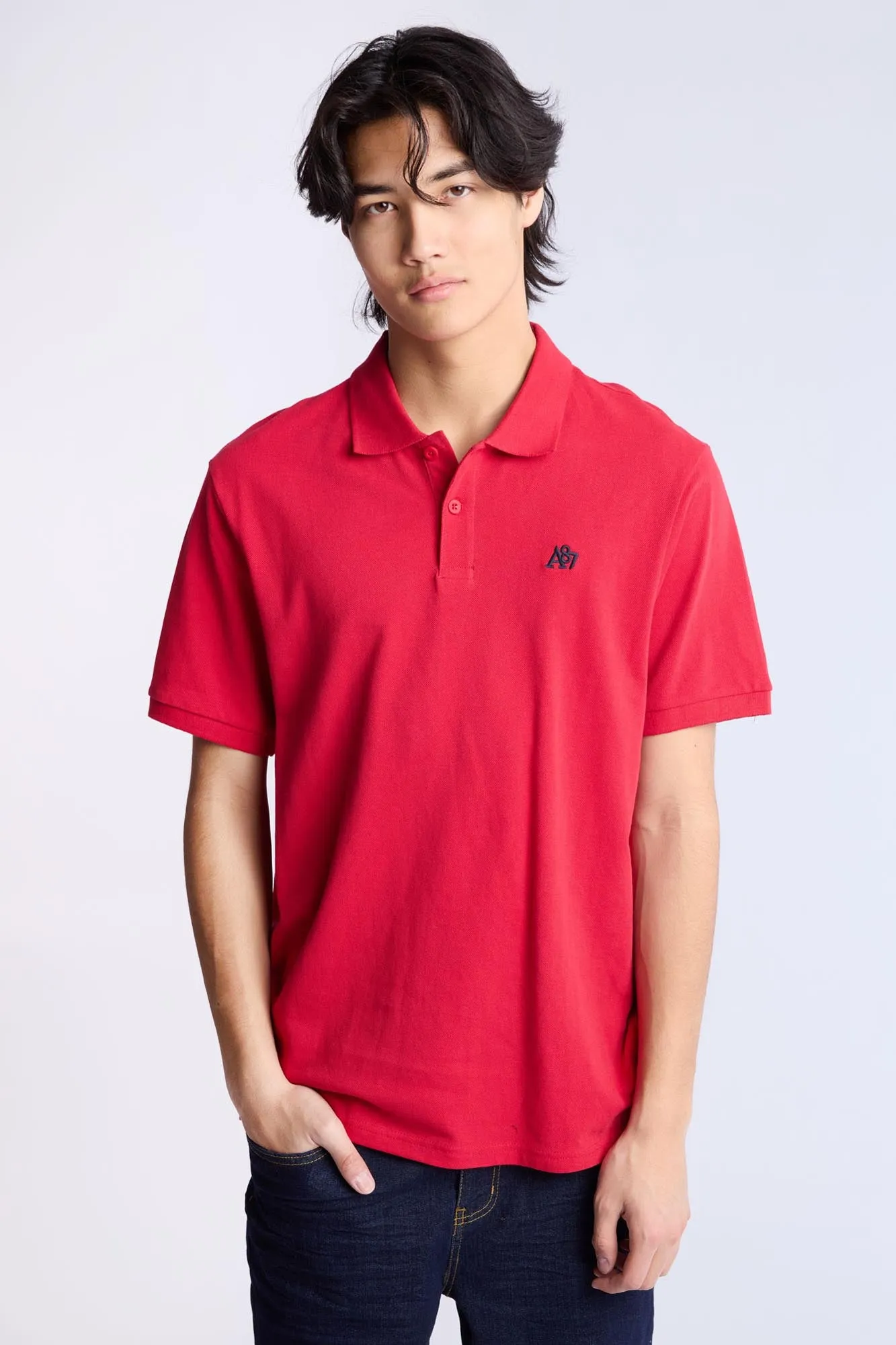 AERO A 87 Embroidered Pique Polo