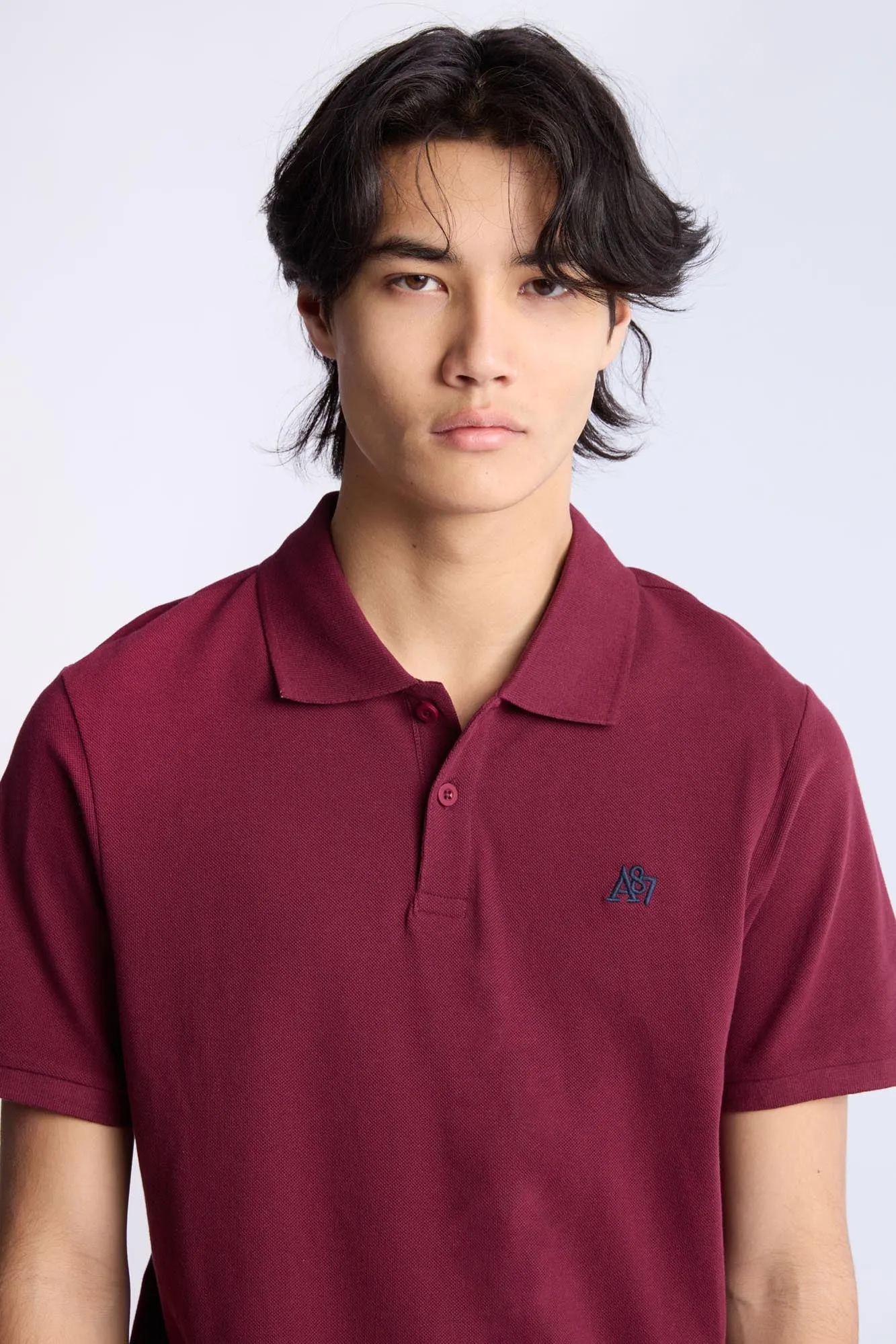AERO A 87 Embroidered Pique Polo