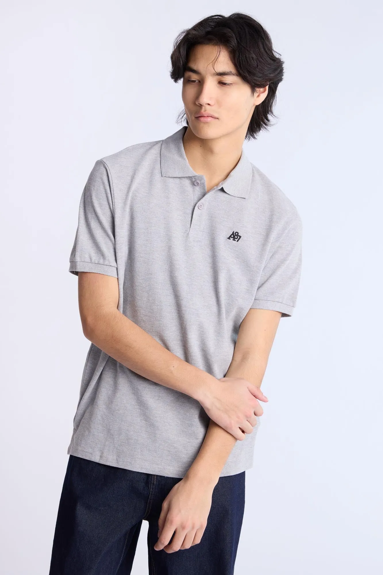 AERO A 87 Embroidered Pique Polo