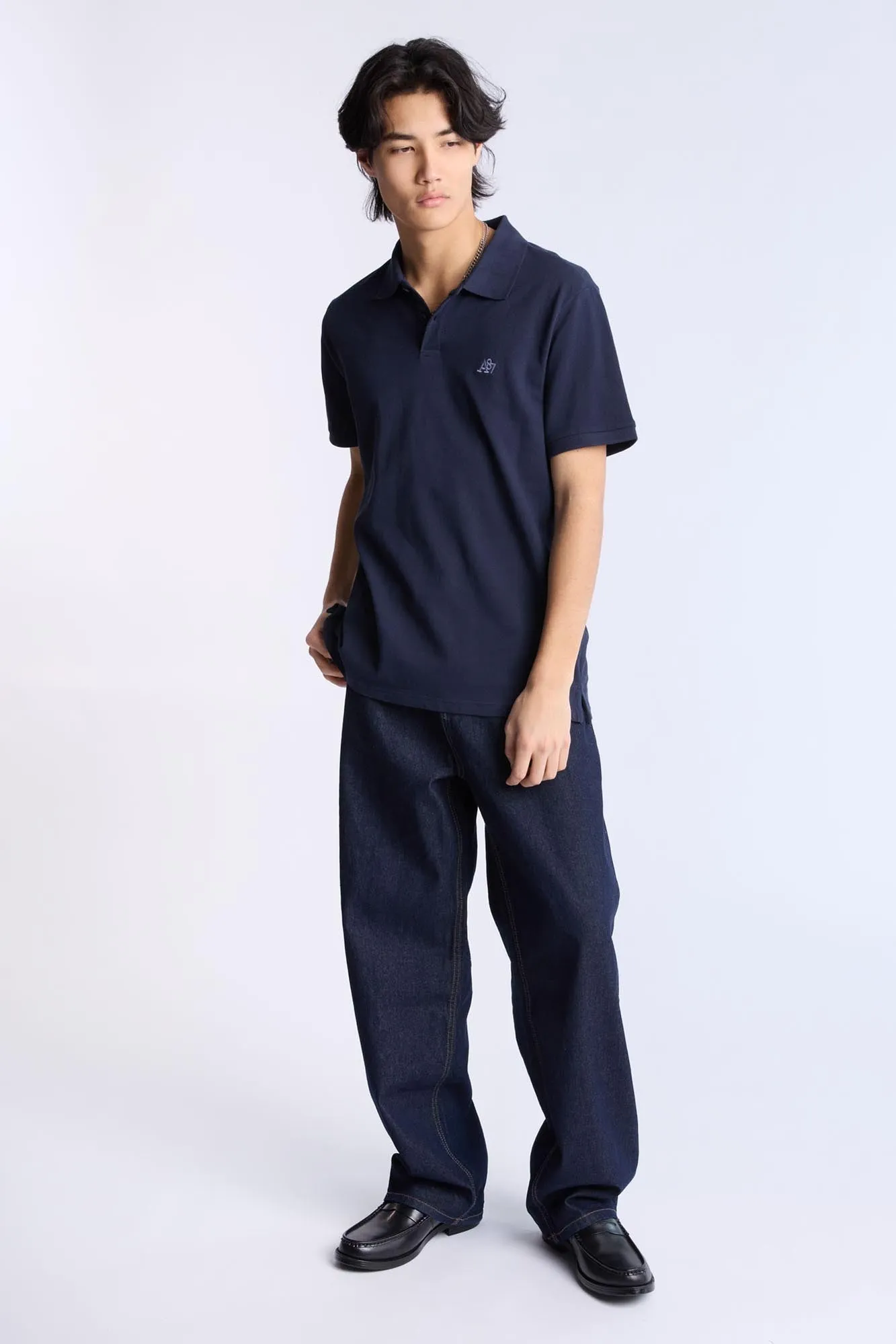 AERO A 87 Embroidered Pique Polo