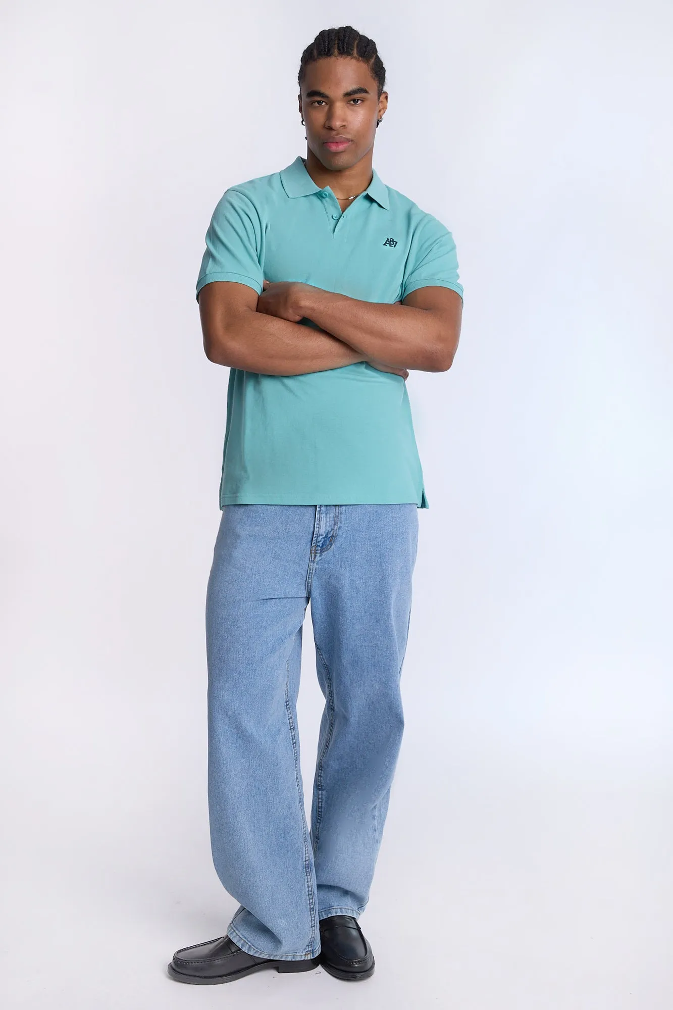 AERO A 87 Embroidered Pique Polo