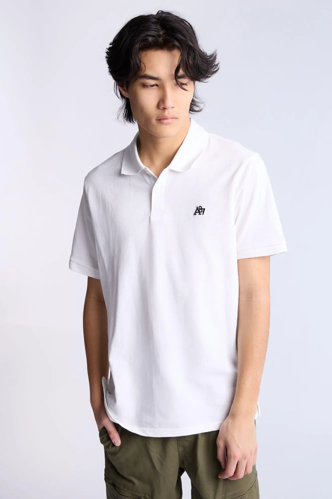 AERO A 87 Embroidered Pique Polo