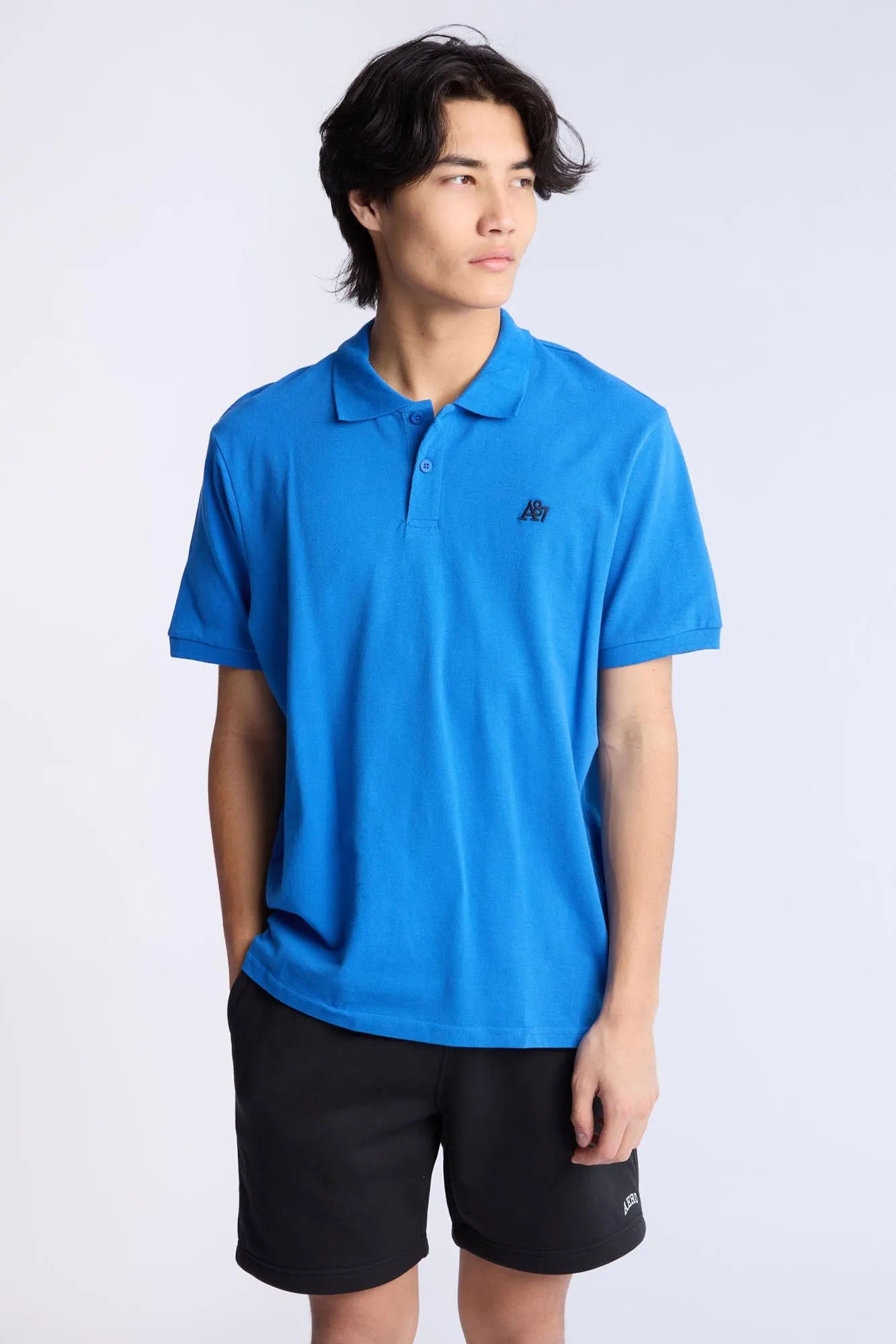 AERO A 87 Embroidered Pique Polo