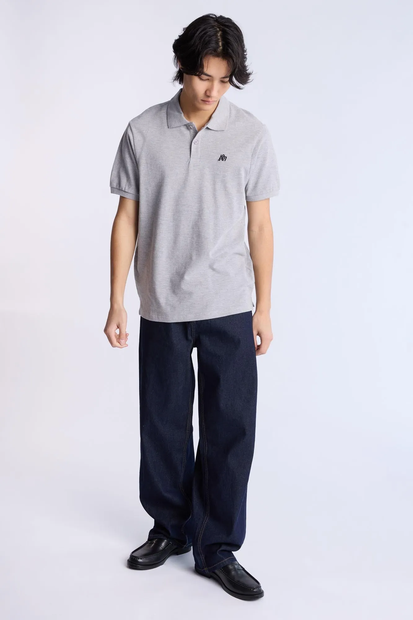 AERO A 87 Embroidered Pique Polo