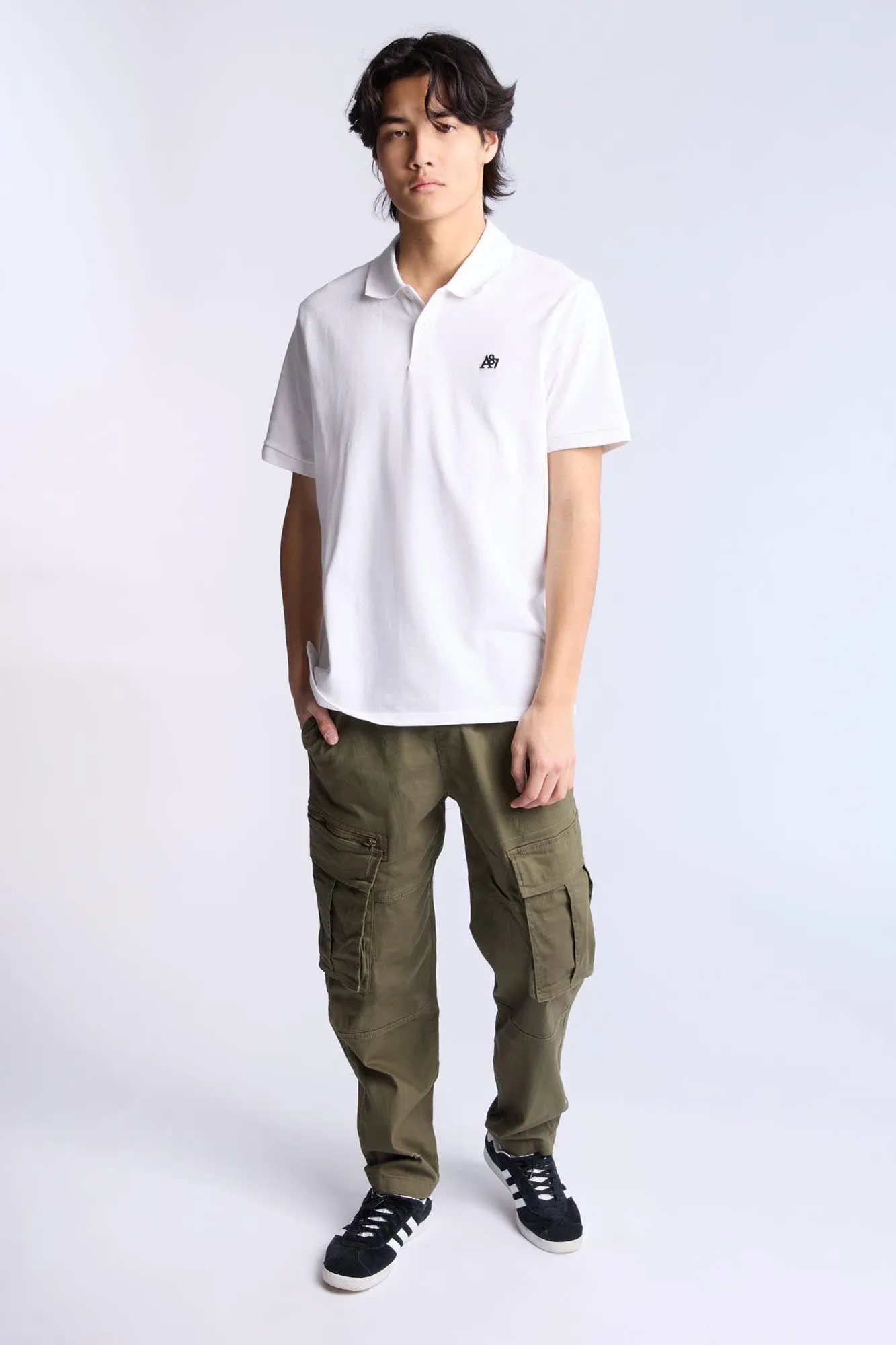 AERO A 87 Embroidered Pique Polo