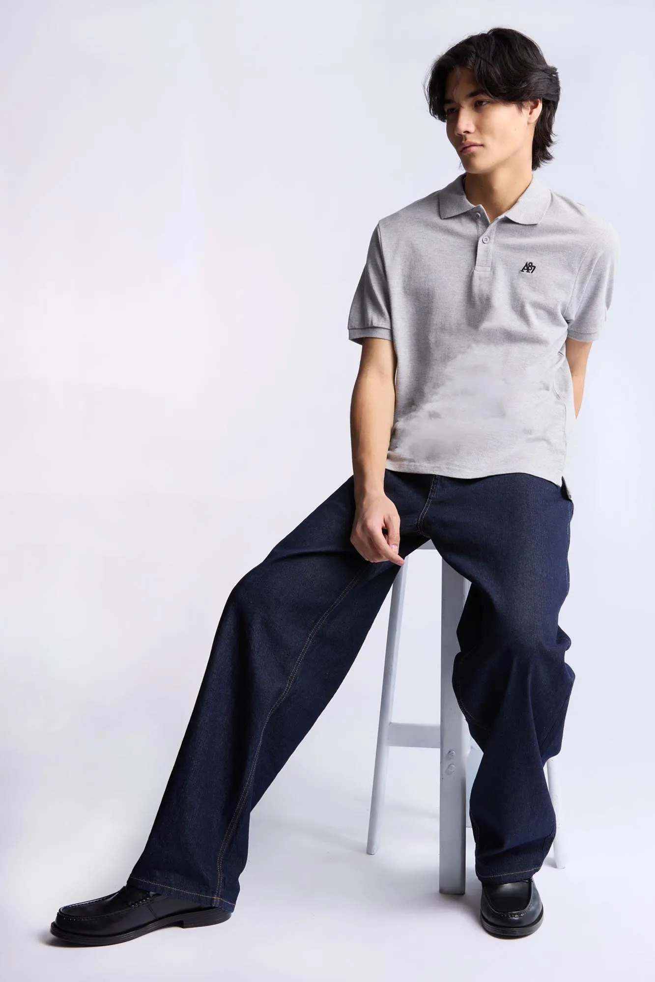 AERO A 87 Embroidered Pique Polo