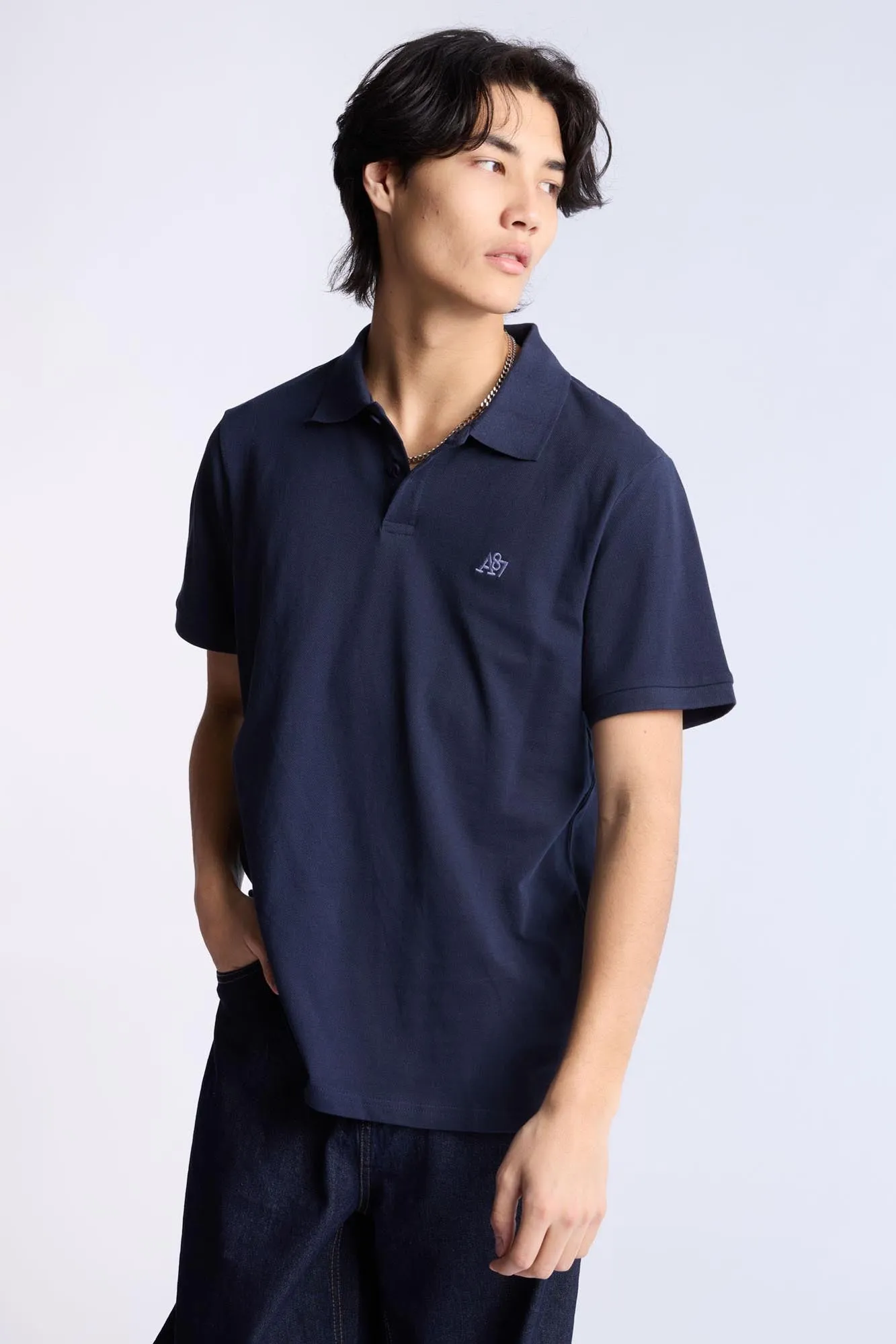 AERO A 87 Embroidered Pique Polo