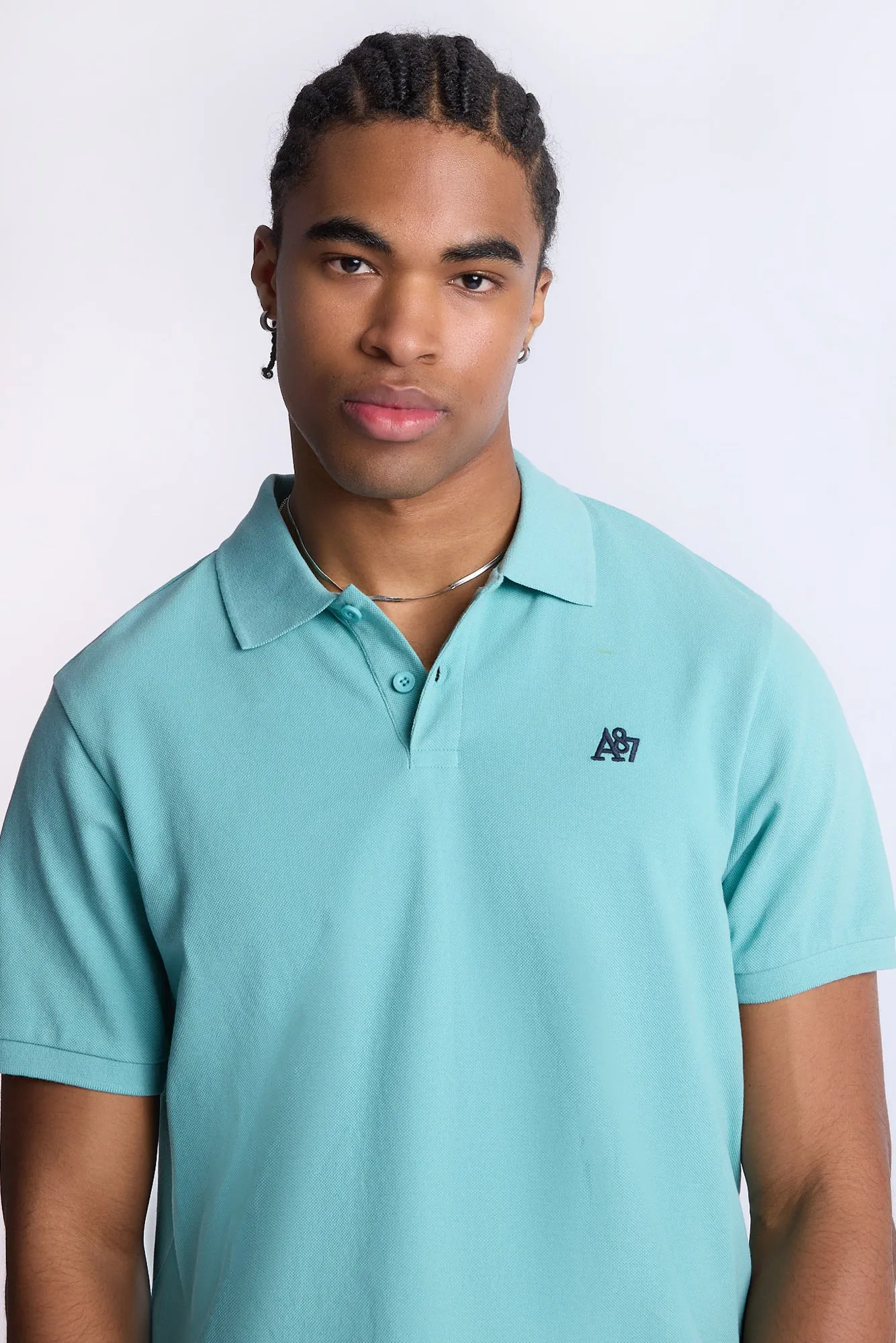 AERO A 87 Embroidered Pique Polo