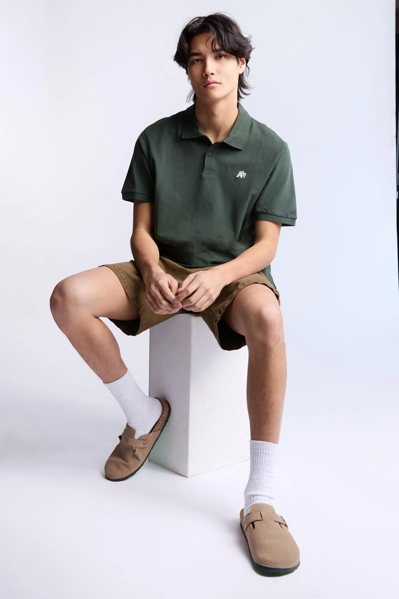 AERO A 87 Embroidered Pique Polo