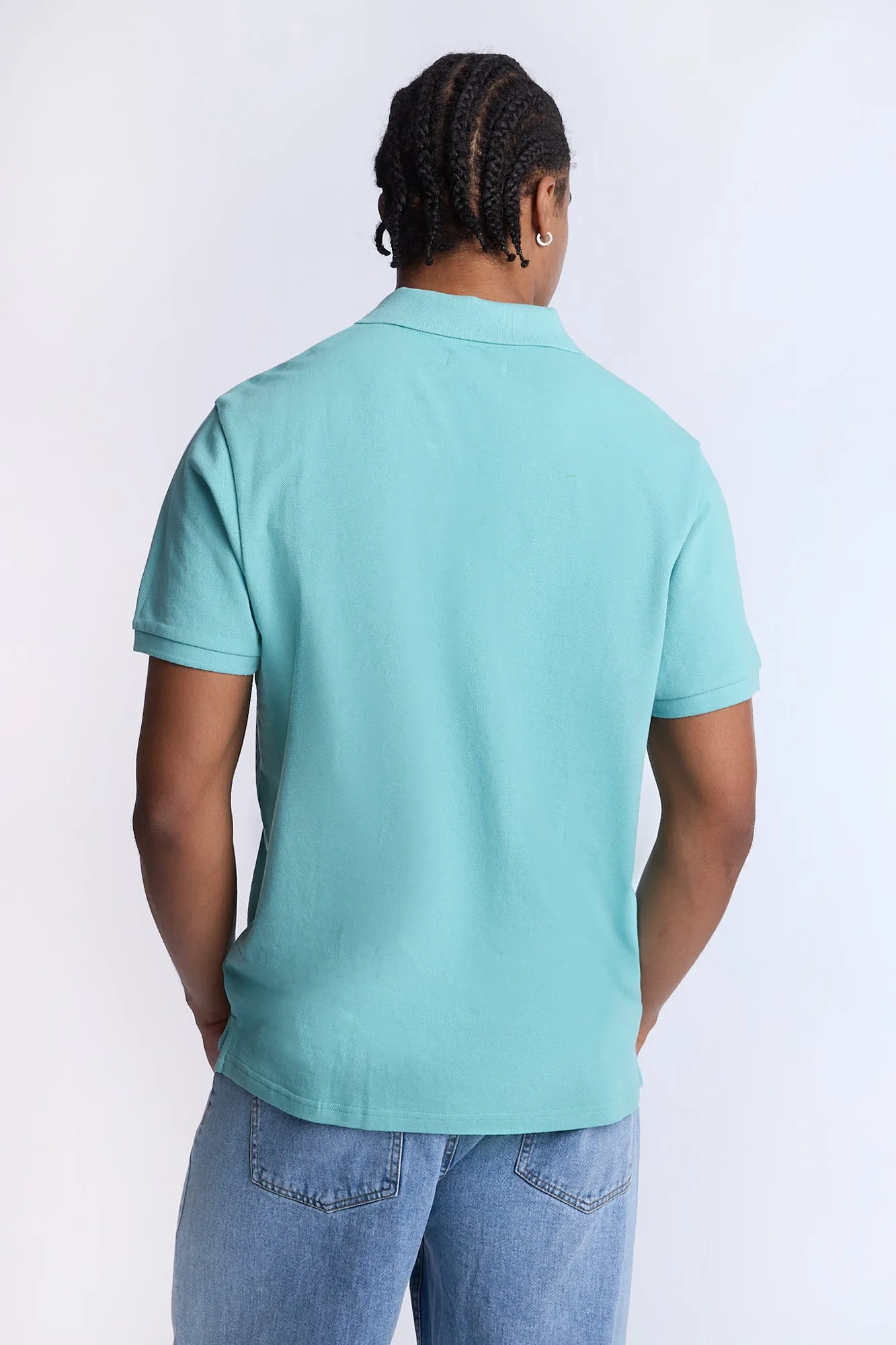 AERO A 87 Embroidered Pique Polo
