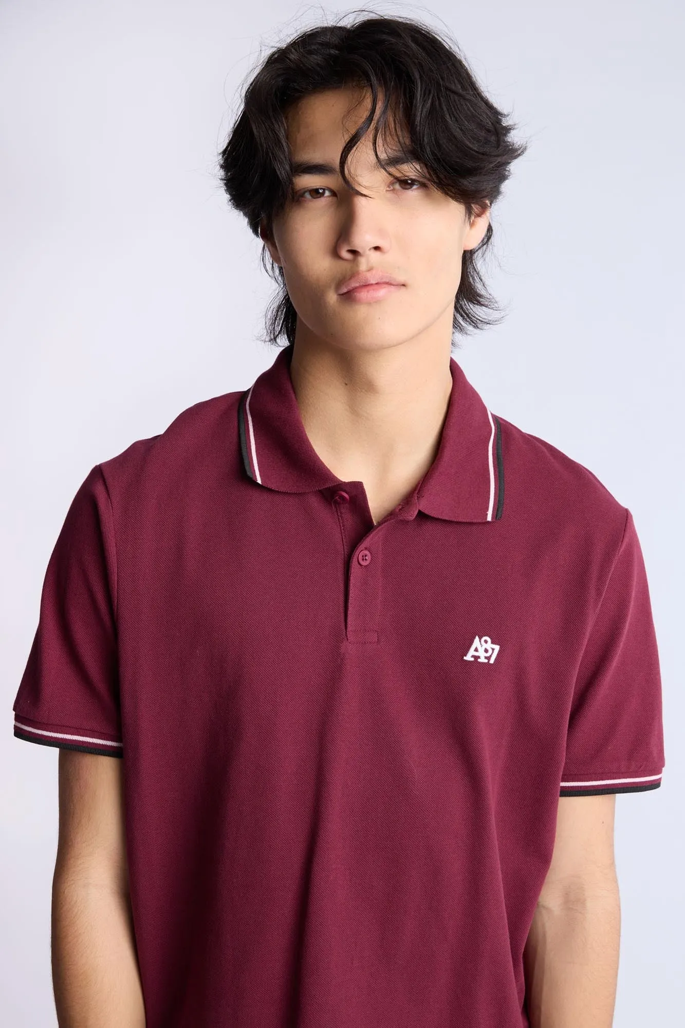 AERO A87 Embroidered Pique Polo
