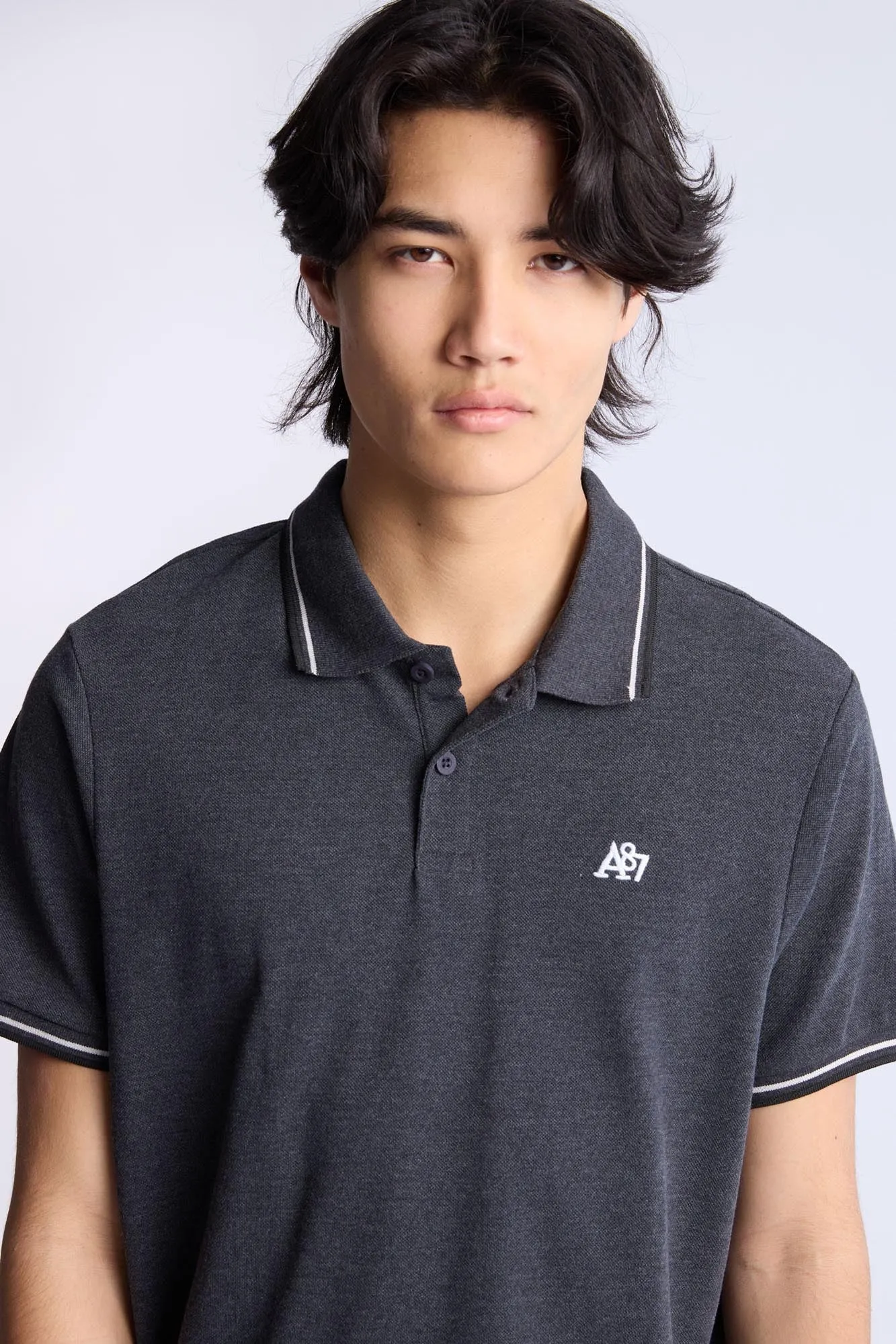 AERO A87 Embroidered Pique Polo