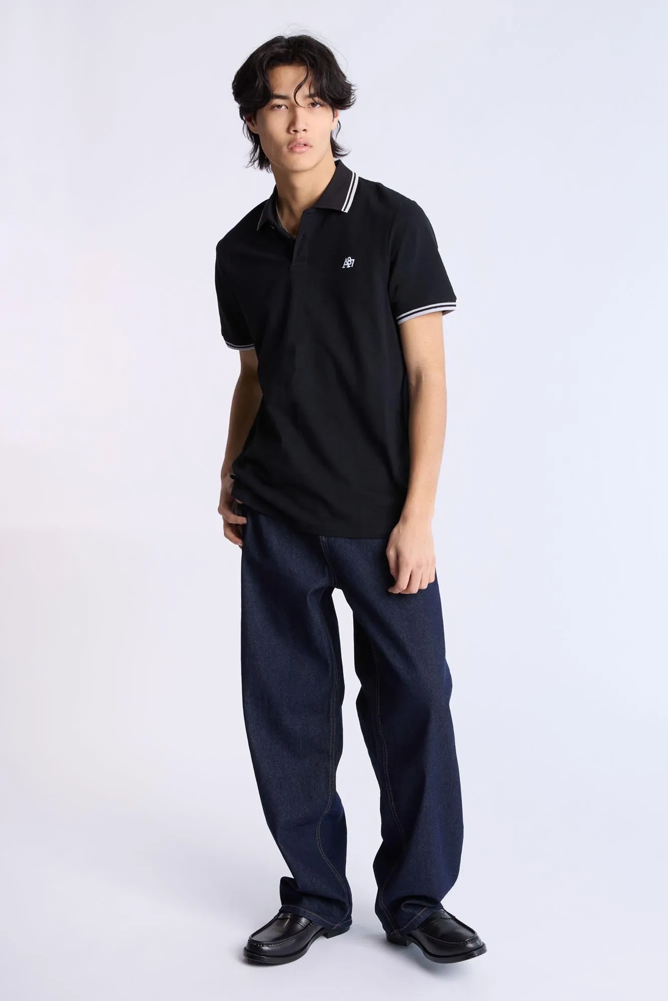 AERO A87 Embroidered Pique Polo