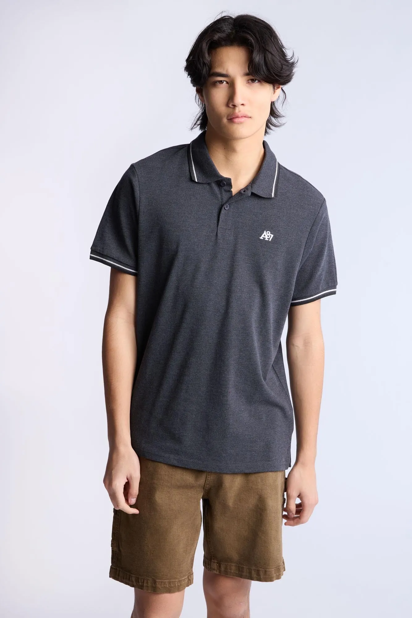 AERO A87 Embroidered Pique Polo