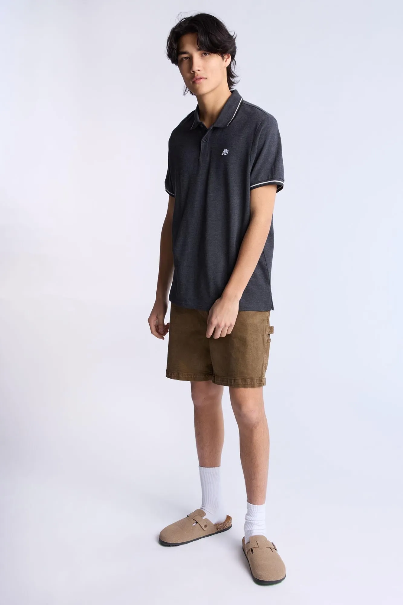 AERO A87 Embroidered Pique Polo