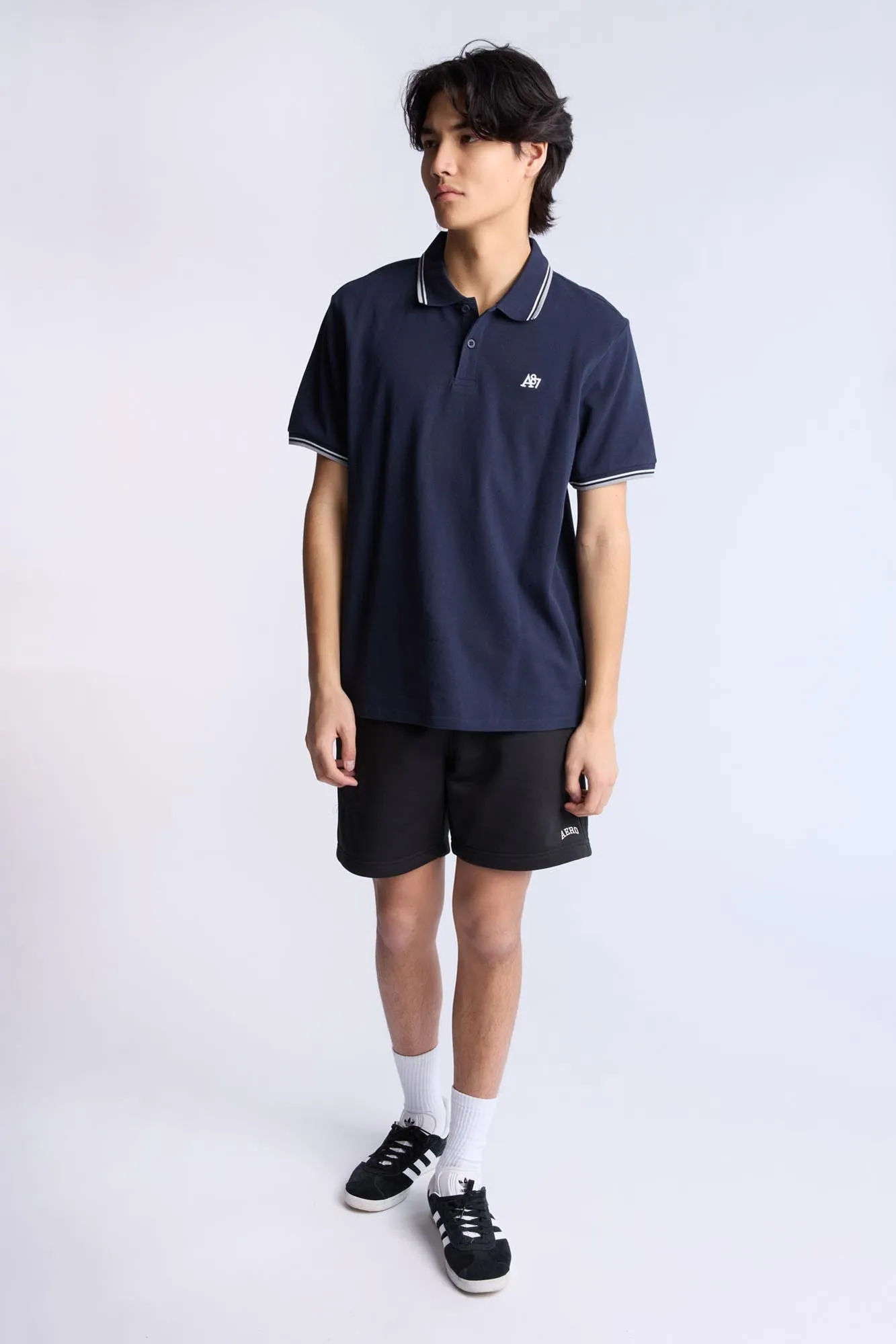 AERO A87 Embroidered Pique Polo