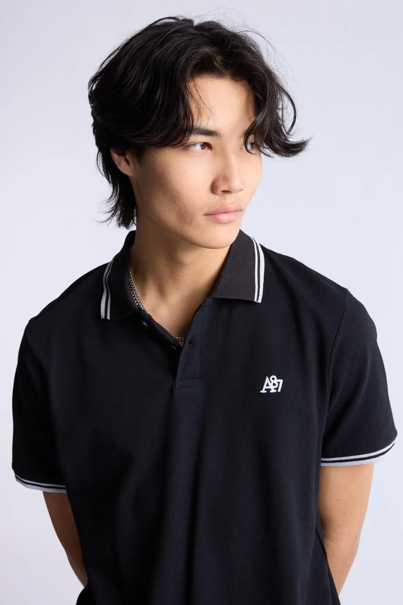 AERO A87 Embroidered Pique Polo