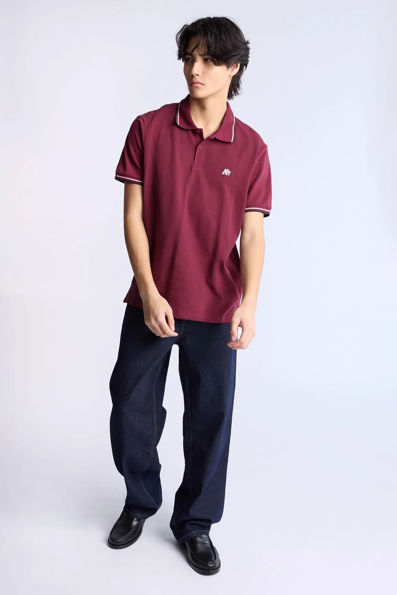 AERO A87 Embroidered Pique Polo