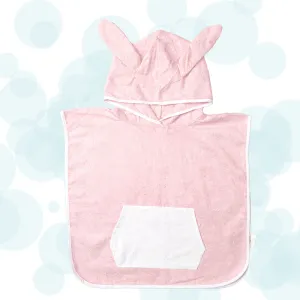 Bamboo Cotton Hooded Poncho - Bunny