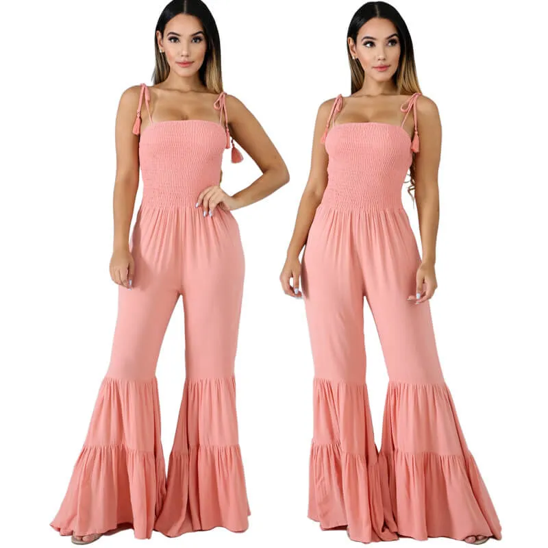 Bell Bottom Ruffles Jumpsuit