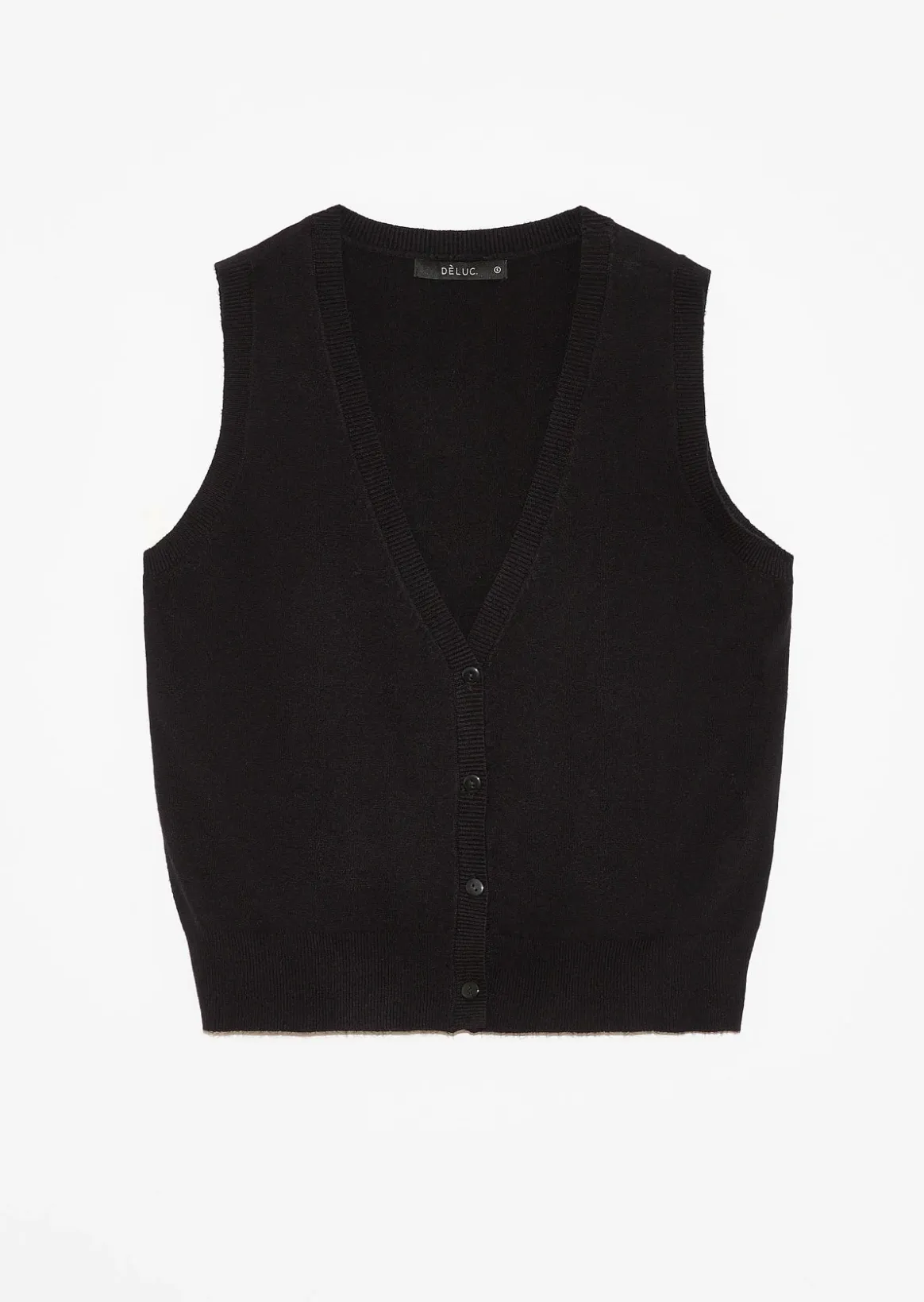 Berberis Knit Vest ~ Black