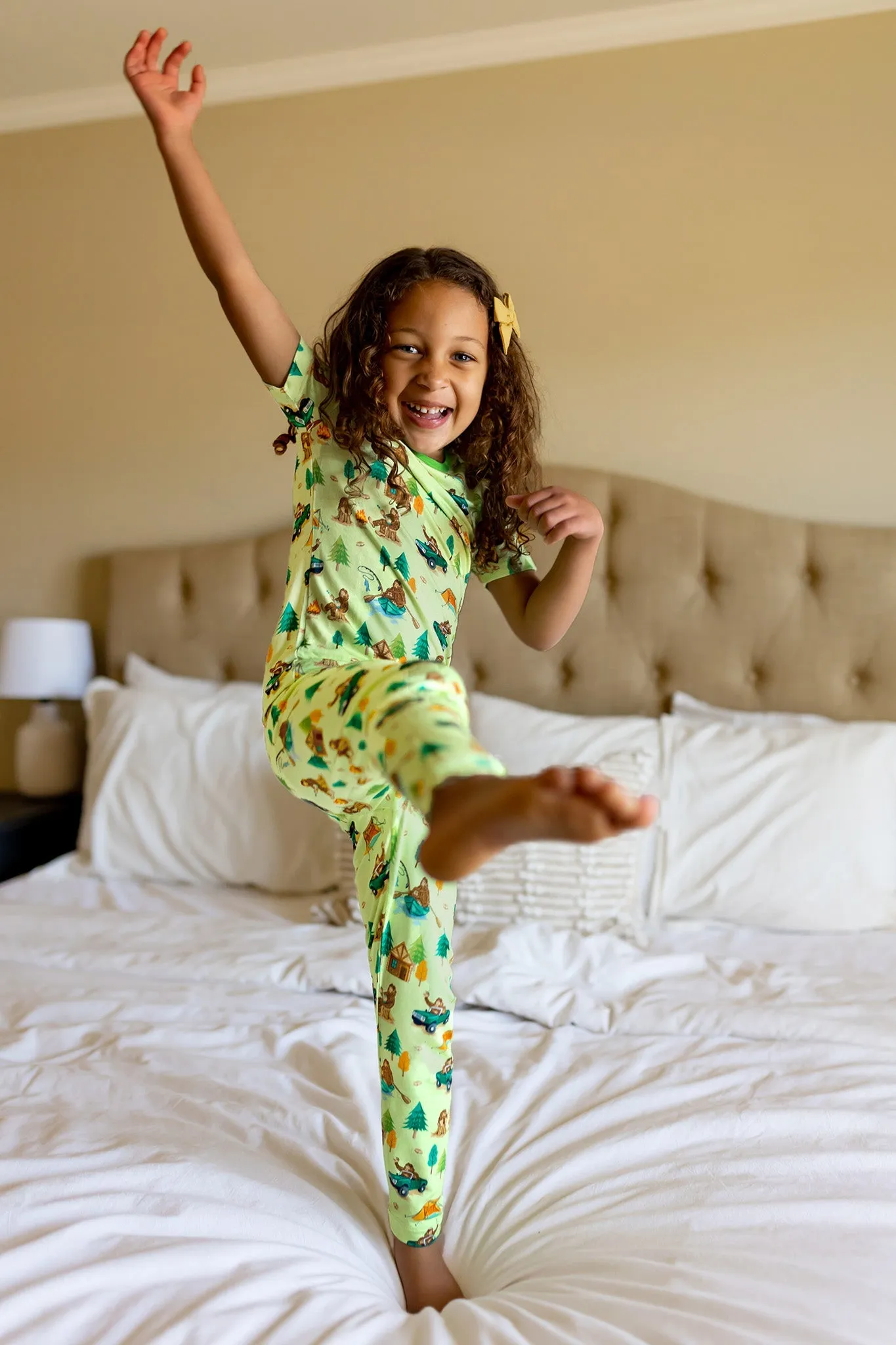 Bigfoot Camping Expedition Short Sleeve Pajama Set (18M-12Y)