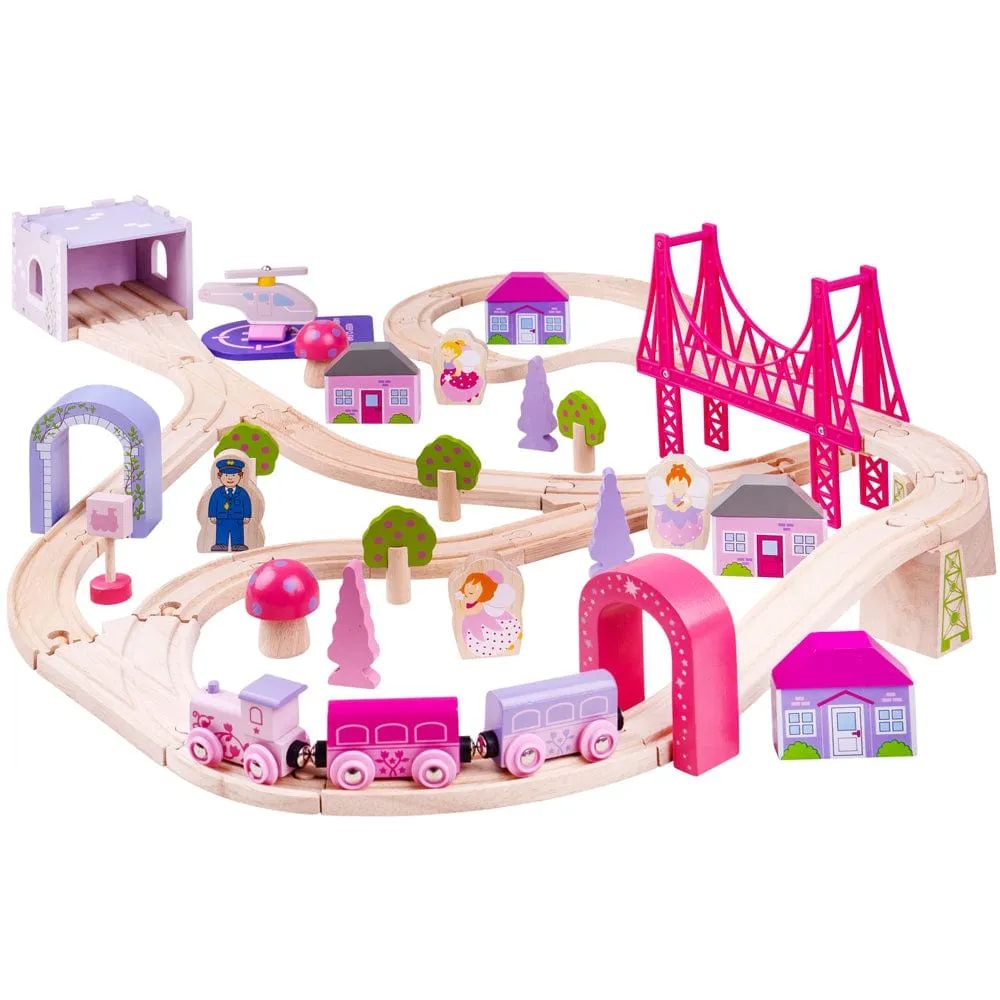 Bigjigs Rail Fairy Town Wooden Train Set