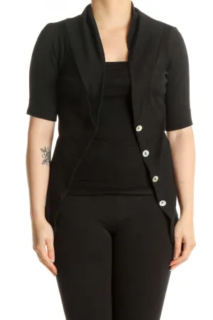 Black Solid All Day Wear Shirt