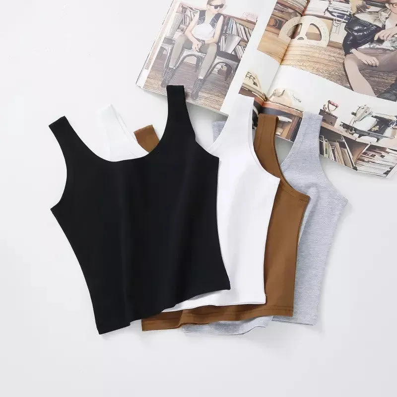 Candy Color Crop Tops