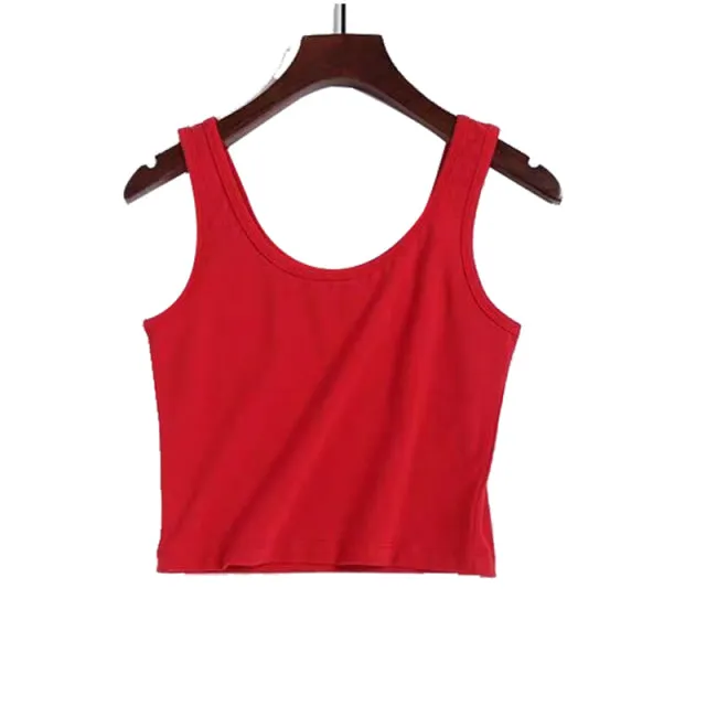 Candy Color Crop Tops