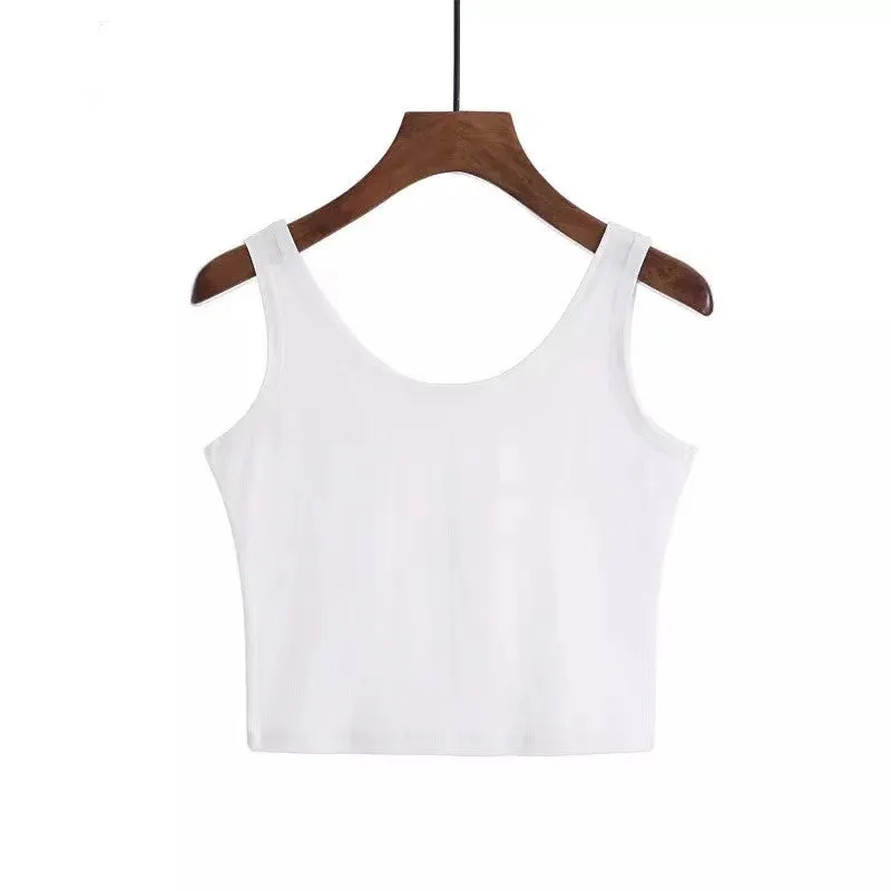 Candy Color Crop Tops