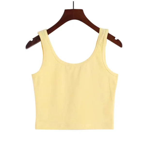 Candy Color Crop Tops