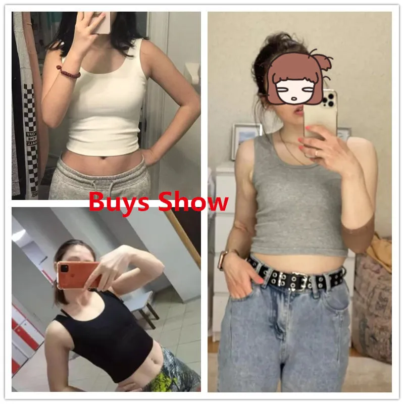 Candy Color Crop Tops