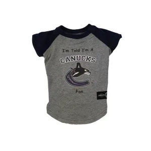 Canucks fan t-shirt - grey/blue