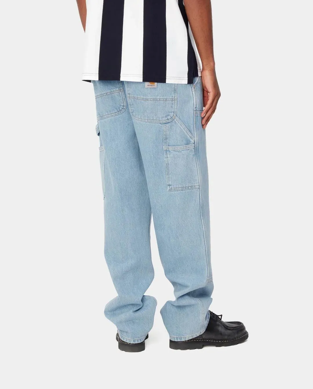 Carhartt WIP - Double Knee Pant - Blue Heavy Stone Bleached