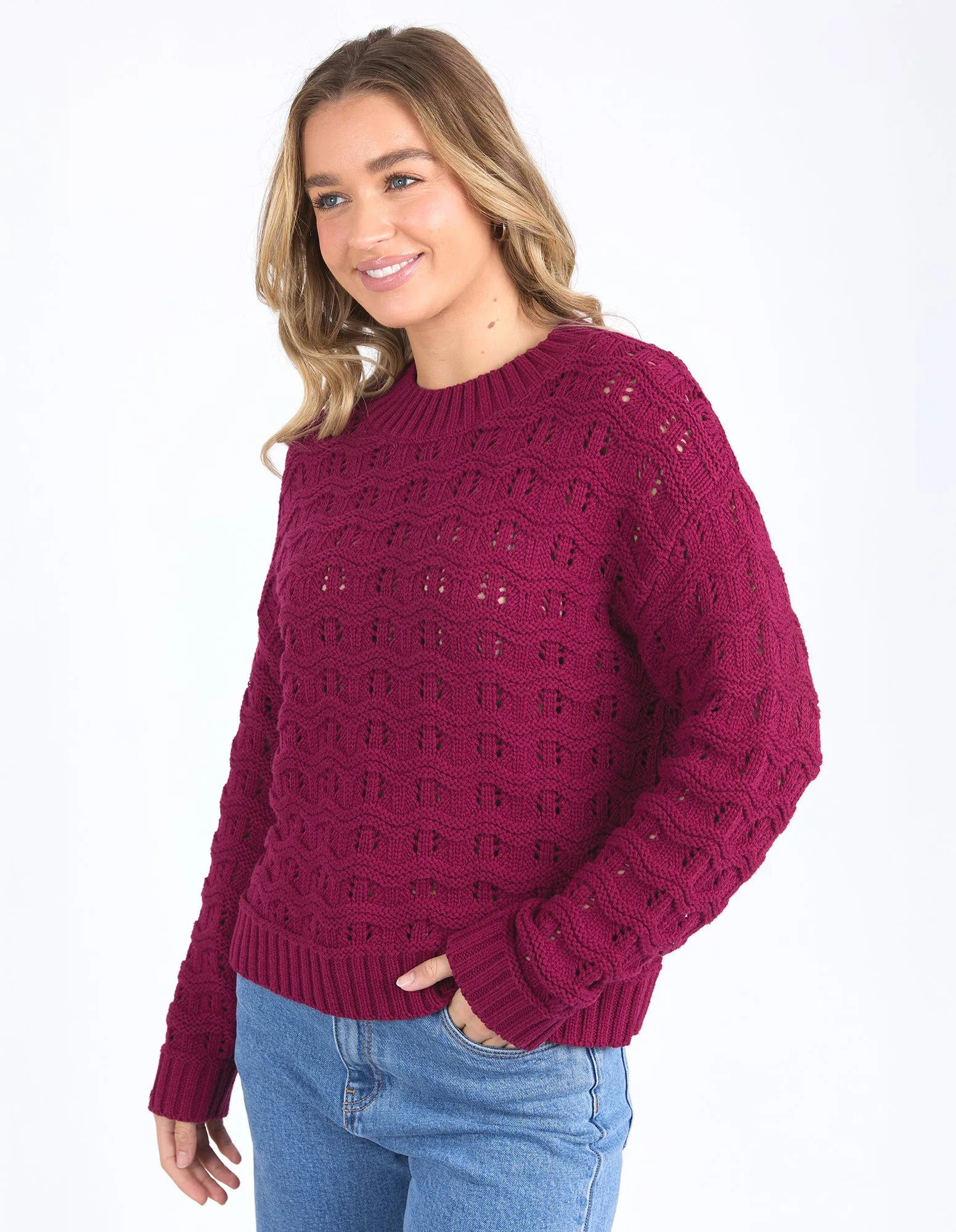 Carter Knit - Berry