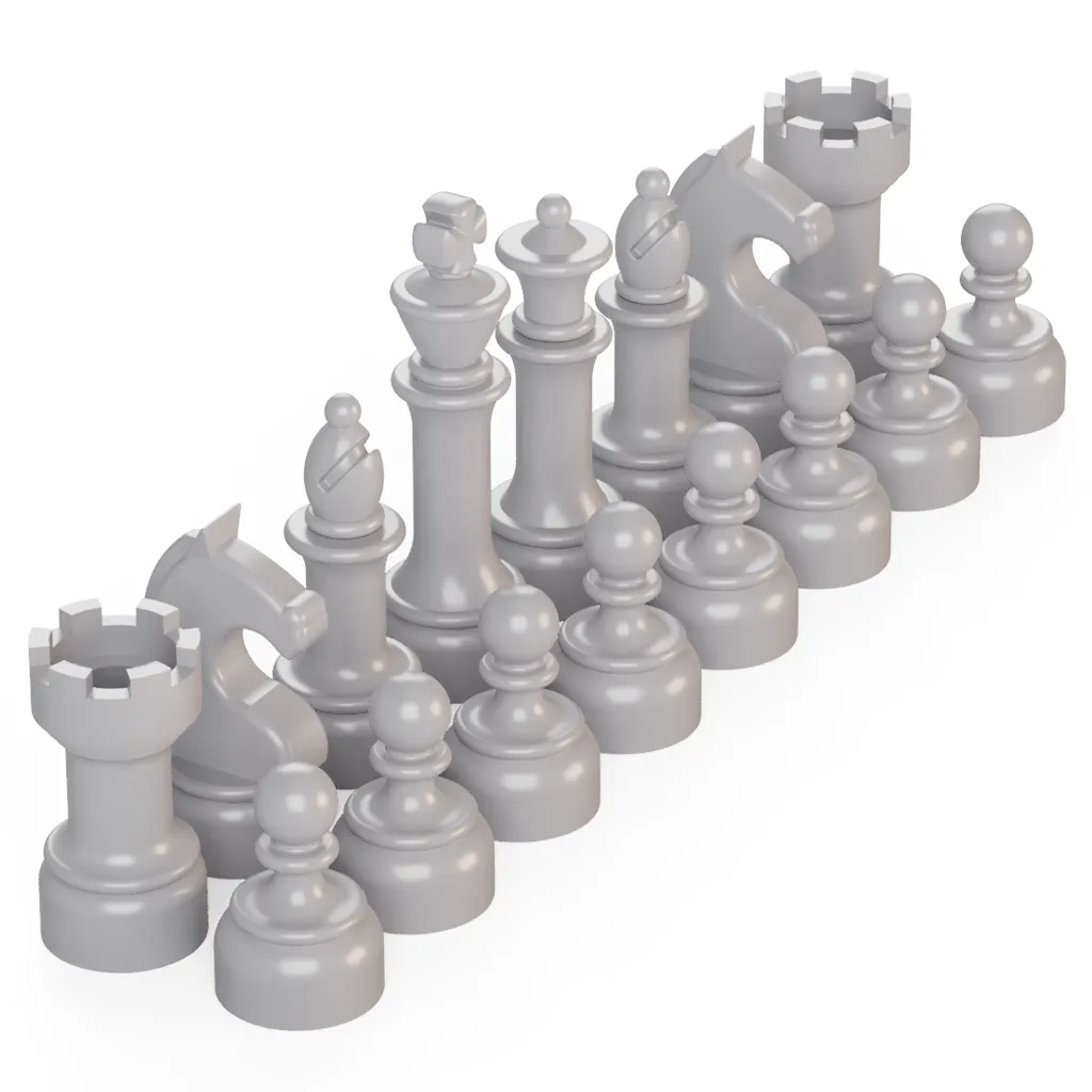 Chess Color Set - Light Bluish Gray