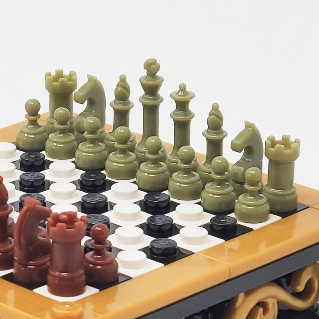 Chess Color Set - Olive Green