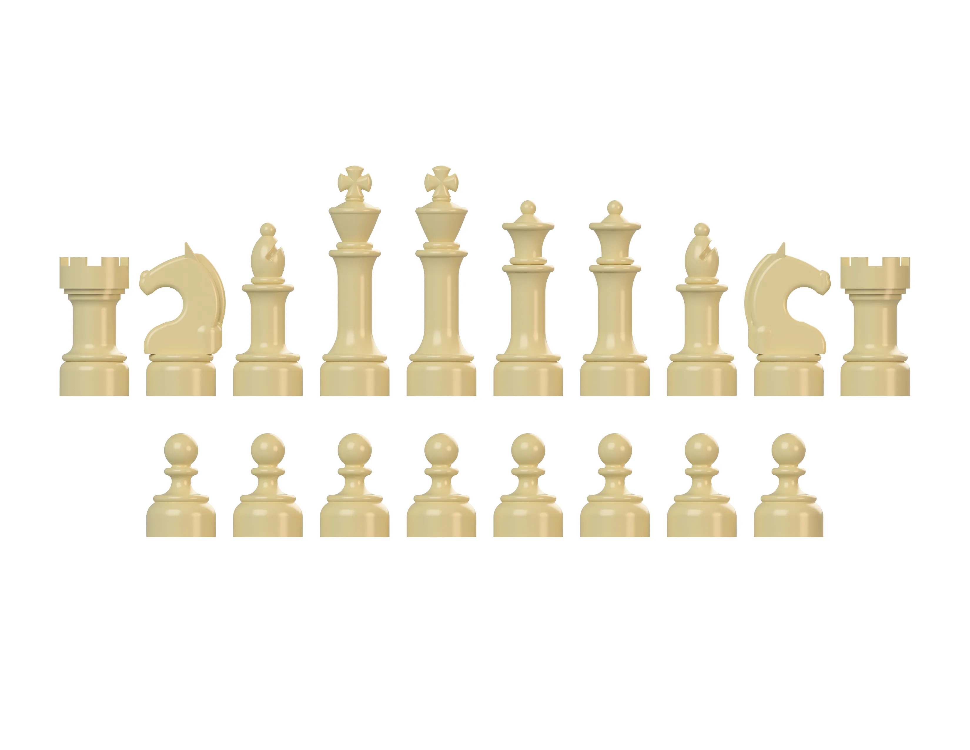 Chess Color Set - Tan