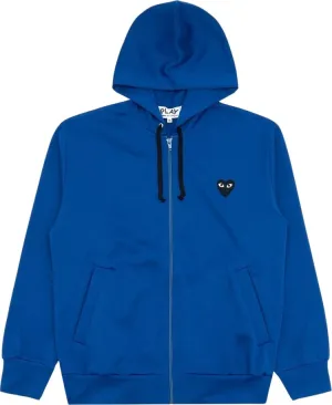 Comme des Garçons PLAY Zip Up Hoodie 'Blue', blue