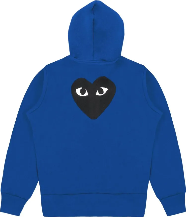 Comme des Garçons PLAY Zip Up Hoodie 'Blue', blue
