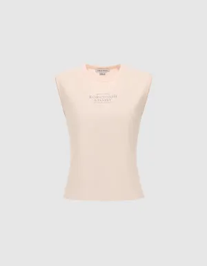 Crew Neck Knitted Tank Top