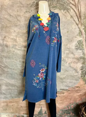 CTVK301 TAI Hoodie Dress-BLue!