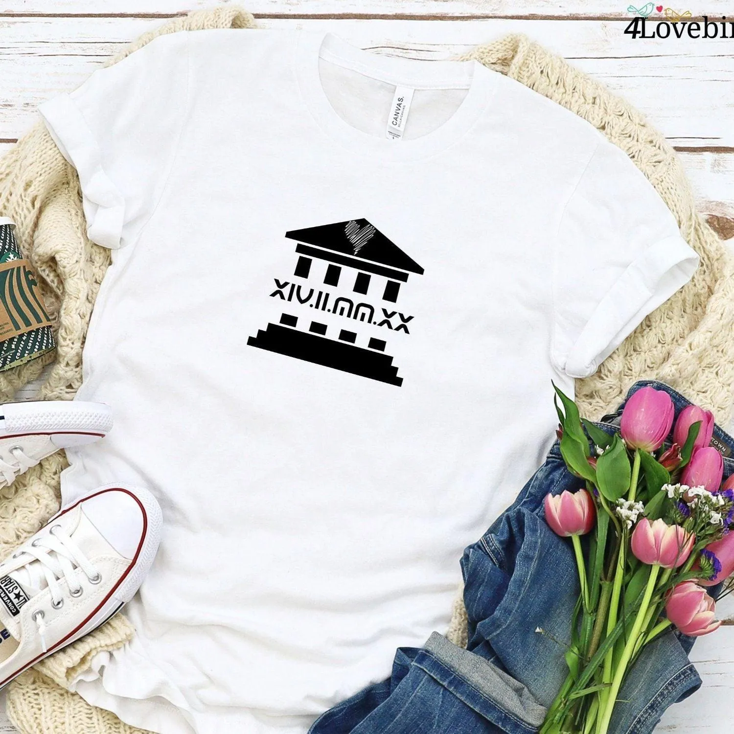 Custom Matching Outfits: Roman Date, Couple Anniversary Gift, Personalized Wedding Presents, Unique Gifts for Partners