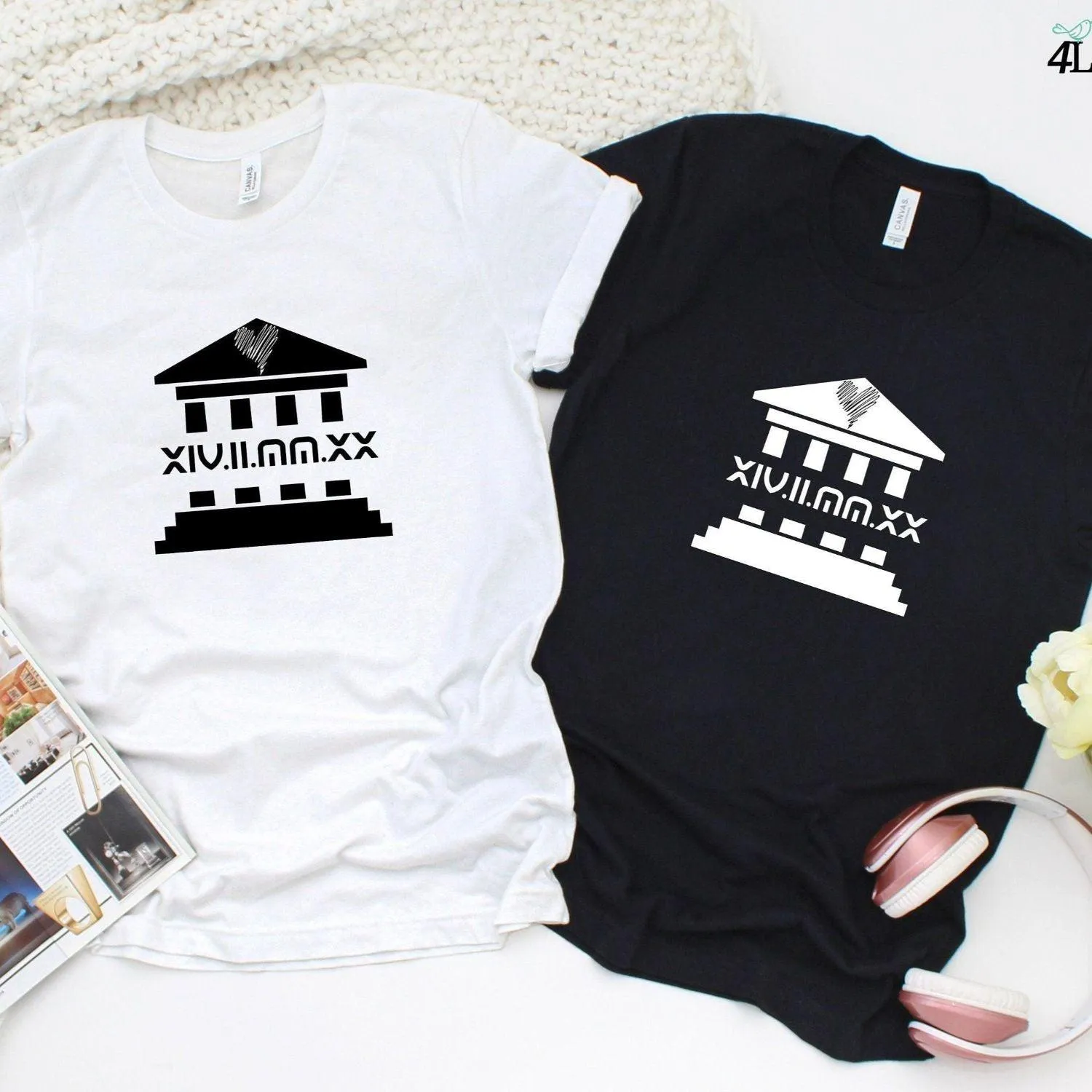 Custom Matching Outfits: Roman Date, Couple Anniversary Gift, Personalized Wedding Presents, Unique Gifts for Partners