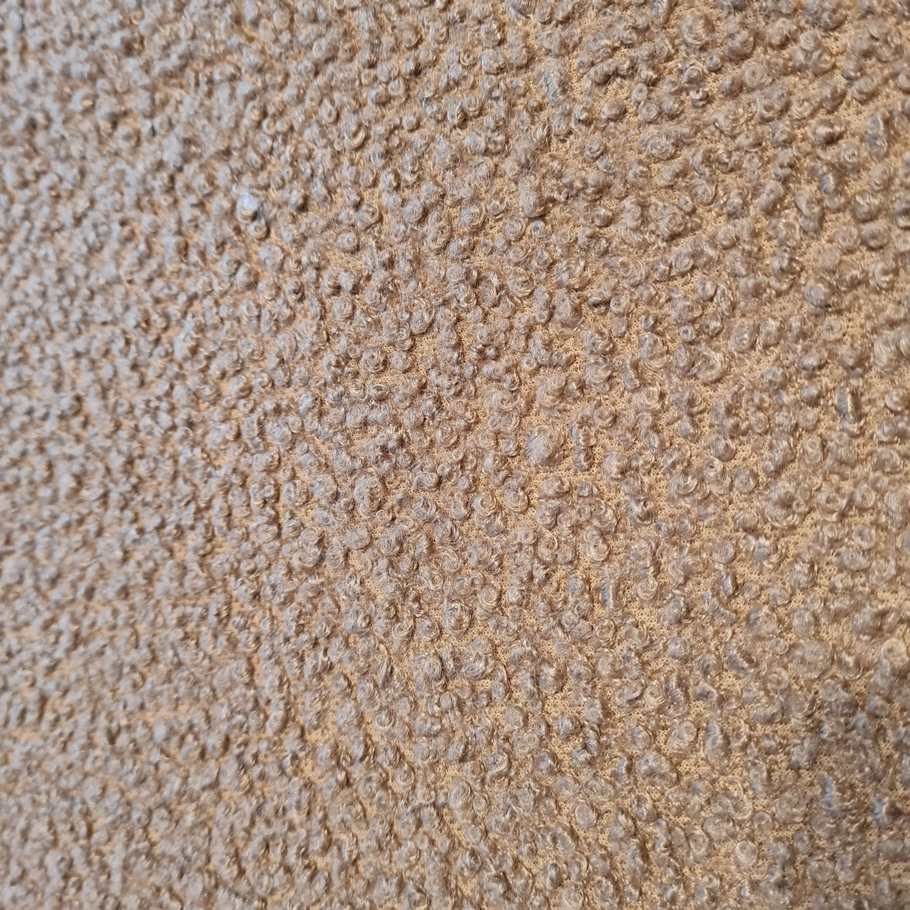 Dark Brown Solid Boucle Fabric 17895