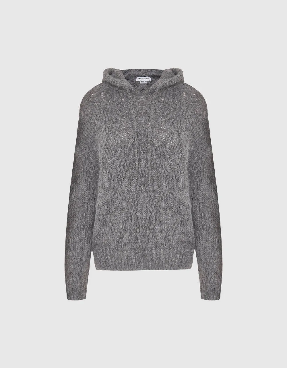 Drop Shoulder Sleeve Hooded Knitted T-Shirt