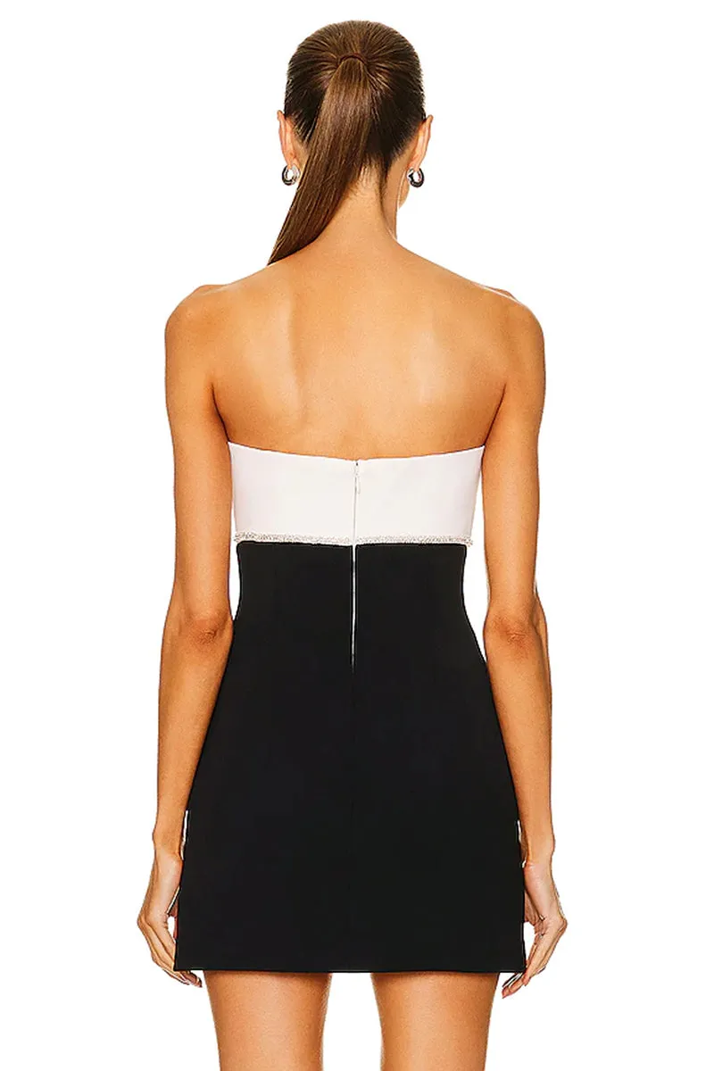 Elegance Bow Strapless Trendy Bandage Mini Dress