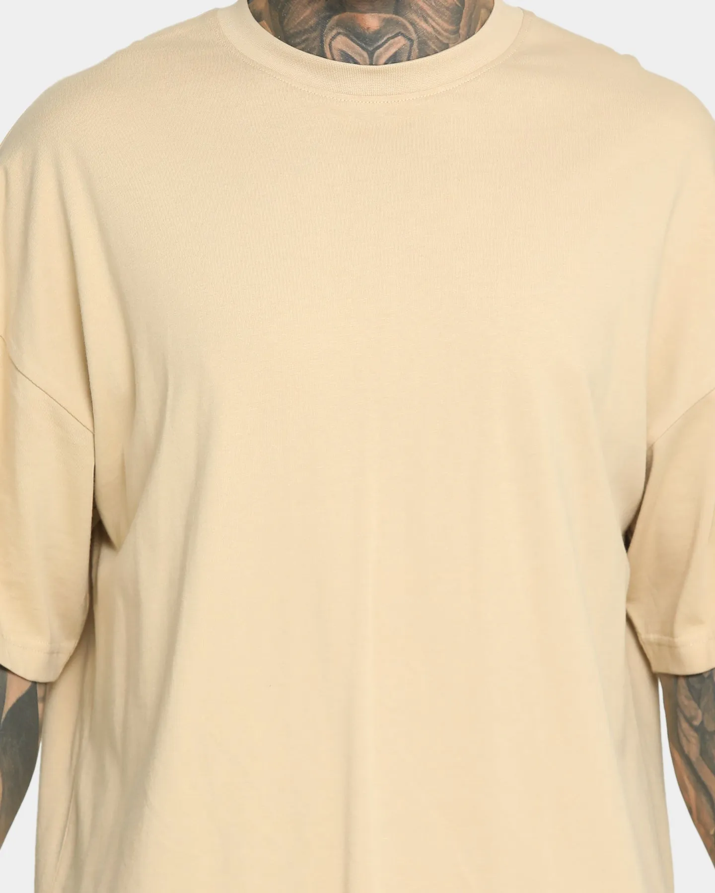 EN ES Service Half Sleeve T-Shirt Tan