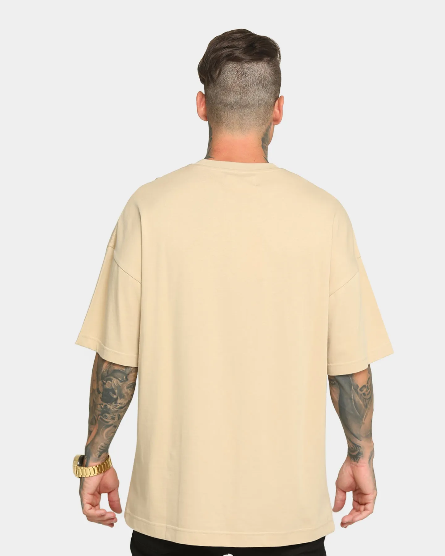 EN ES Service Half Sleeve T-Shirt Tan